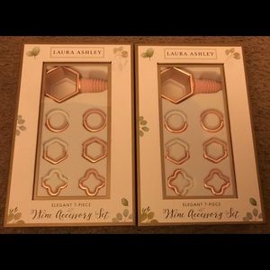 2 New Sets of Laura Ashley Wine Accessories